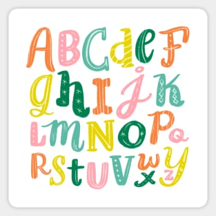 Chalky Alphabet Sticker